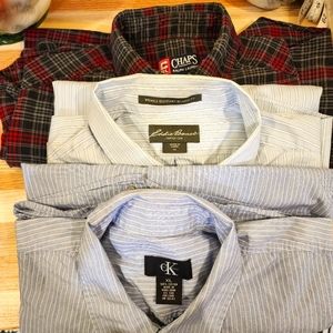 3 mens dress shirts